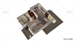 Proiect casa parter + etaj (171 mp) - Atena